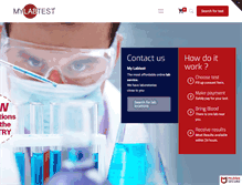 Tablet Screenshot of mylabtest.net